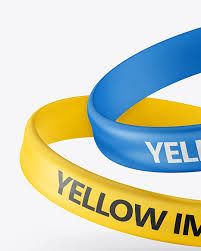 Download Two Matte Silicone Wristbands Mockup In Apparel Mockups On Yellow Images Object Mockups