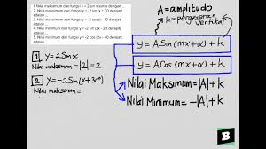 Tabel y = 2 sin x. Nilai Maksimum Dari Fungsi Y 2 Sin X Adalah Youtube