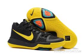 Black And Yellow Basketball Shoes Nike Kyrie 3 Https Www Adidasarrow Com Nike Kyrie 3 Black Yellow Basketball Shoes For Sale Html Tenis Nike Nike Tenis