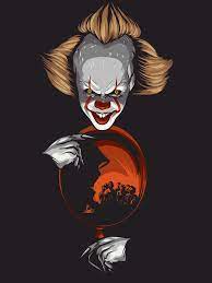 Stephenking Pennywise It Itmovie Art Digitalart Visualart Graphicart Graphicdesign Vectorart Vector Portraita Horror Movie Art Scary Art Horror Art