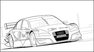 Die malvorlage hat das optimale format, um auf einer din a4 seite ausgedruckt werden zu können. Audi A4 Dtm Free To Color By Ruhisu On Deviantart