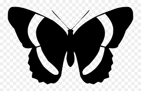 Butterfly silhouettes clipart clip art. Black And White Silhouette Butterflies Clipart Hd Png Download Vhv