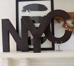 Alphabet wall from pottery barn kids catalog. Metal Letters Bronze Wall Art Pottery Barn