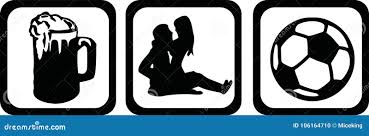 Vida Dos Homens - Futebol Do Sexo Da Cerveja Ilustração do Vetor -  Ilustração de pictograma, beber: 106164710