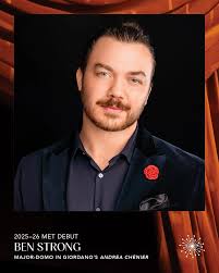 Happy Debut Day to Ben Strong! Ben makes his Met debut tonight as the  Major-Domo in Andrea Chénier. He will share the stage with Lindemann alumni  Siphokazi Molteno as La Bersi and
