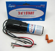 These relays are designed for power application where we want to save space and time diagnosis of network, load and state of product better balance of and less interference on starters (full control of the 3 phases!) Supco Rco410 3 In 1 Hard Start Kit Walmart Com Walmart Com