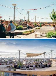 Dachterasse Vom Klunkerkranich Rooftop Cafe Berlin Deutschland Klunkerkranich Reisen Deutschland Reiseziele