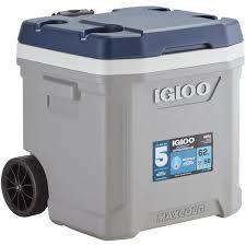 This aftermarket accessory is ideal for those long rides, camping, or any other time you need a chilled beverage. Igloo 34696 Maxcold Latitude 60 Qt Gray Cooler With Wheels And Telescoping Handle