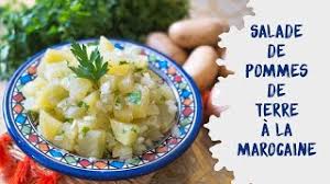 Salade pommes de terre saumon. Salade De Pommes De Terre A La Marocaine Hyper Facile Youtube