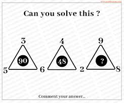 Tricky algebra sum riddle take number 1000 and then add 20 to it. Solve The Triangle Math Puzzle Tricky Math Puzzle Test 4 Exams