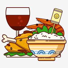 White Rice Bowl Plate Wine Glass Red Wine Lettuce Shrimp Png And Vector With Transparent Background For Free Download Rice Recipes For Dinner Rice Bowls White Rice