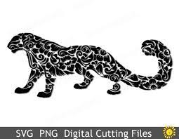 Download Svg And Png Cutting File Template Snow Leopard Zoo Cricut Etsy