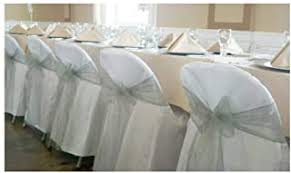 Chair covers for wedding ceremony with navy blue sashes. Amazon Com Wedding Chair Covers