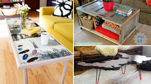 Diy modern coffee table with storage drawer. 20 Amazing Ways To Diy A Coffee Table Home Design Lover