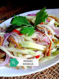 Manum kali ini kita coba membuat masakan yang berbeda dari sebelumnya yuk…!! Kerabu Mangga Muda