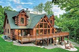 Maybe you would like to learn more about one of these? A Hybrid Half Log Home In Wisconsin Cabin Style Homes Log Cabin Homes Log Homes