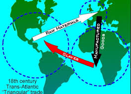 Triangular Trade During This Time Many Goods Where Being Shipped To Africa Where The Goods Wh Teaching American History Teaching Black History Slavery History