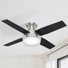 Shop for brushed nickel ceiling fan with light at bed bath & beyond. Hunter Fan Company Dempsey Brushed Nickel Led Ceiling Fan With Light 59243 Destination Lighting