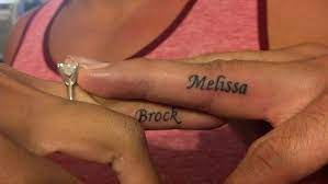 Name On Finger Tattoos Tattoo Done By Rock Star Tattoo Waikiki Hawaii Www Rockstarhaw Ring Finger Tattoos Finger Tattoo For Women Couple Ring Finger Tattoos
