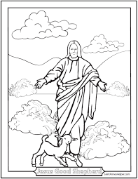 Sheep coloring pages > i will follow jesus coloring page. Good Shepherd Picture Jesus Good Shepherd Coloring Page