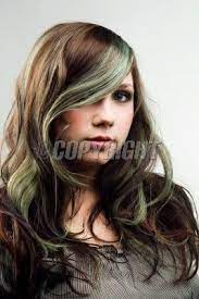 So Pretty Aesthetic Hair Green Highlights In Brown Hair Hair
