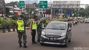 Petugas Gabungan Gelar Razia Surat Rapid Test Antigen Di Puncak