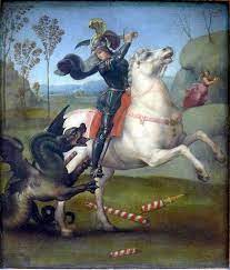 A san jorge y el dragón, de rafael; St George And The Dragon Wikidata