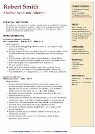 academic advisor resume samples
