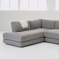 With soft velvet upholstery, six different colors are available including blush, sapphire, emerald. Haven 2 Piece Terminal Chaise Sectional