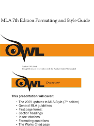Apa formatting and style guide (7th edition). Mla Presentation Ppt Citation Writing