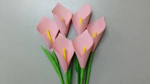 If you know how to cut out a heart shape, you're all set! How To Make Calla Lily Paper Flower Easy Origami Flowers For Beginners Making Diy Paper Crafts Easy Origami Flower Paper Flowers Craft Easy Paper Flowers