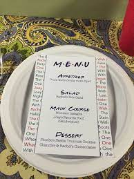 Friends Theme Menu Friends Bridal Friends Bridal Shower Friends Moments