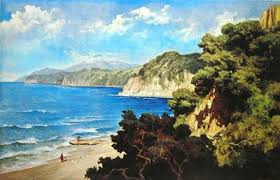 Pantai Flores By Basuki Abdullah Lukisan Lukisan Lanskap Pemandangan