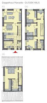 Grundriss Doppelhaus Mit Satteldach Architektur 6 Zimmer 140 Qm Ohne Keller Erdgeschoss Schmal Kuche Offen Doppelhaus Grundriss Haus Grundriss Grundriss