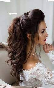 Half Up Half Down Long Bridal Hairstyle Modren Villa Long Bridal Hair Long Hair Styles Hair Styles