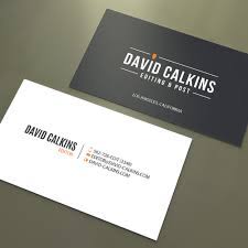 Durable, long lasting, flexible, water resistant, and tear resistant. Business Card For Los Angeles Based Video Editor Business Card Contest 99designs