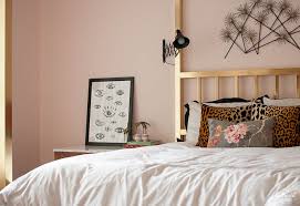 blush pink master bedroom tour