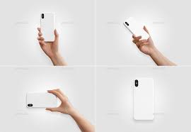 Phone X Plastic Case In Hands Mockups Mobile Case Design Mockup Plastic Case