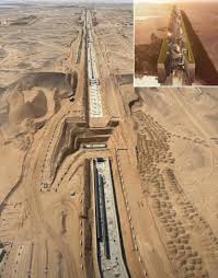 Inspiration has apparently been drawn from Saudi Arabia's troubled desert  megacity, The Line... 🚄
