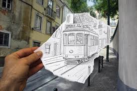 Portugal, porto de architectuur van de stadshorizon editable. Drawing Meets Photography Tram 28 In Lisbon Foto Kunst Camera Kunst Kunst Ideeen