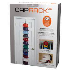 Amazon Com Perfect Curve Cap Rack System 18 Baseball Cap Organizer 6 Clips Hold Up To 18 Caps Black Home Kitchen