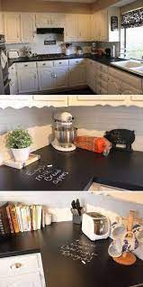 Cocina Con Encimera De Pizarra Kitchen Redo Kitchen Decor Kitchen Chalkboard