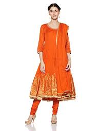 Biba Womens Anarkali Salwar Suit Set