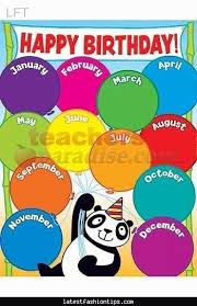 31 Eye Catching How To Make Birthday Chart For School