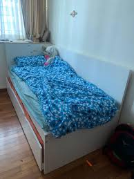 Free delivery and returns on ebay plus items for plus members. Ikea Malm Single Bed Frame With Trundle Bed Furniture Home Living Furniture Bed Frames Mattresses On Carousell