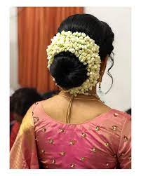 Image May Contain One Or More People Indian Bridal Hairstyles Bridal Hair Buns Indian Wedding Hairstyles