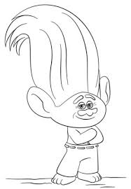 Creek From Trolls Movie Coloring Page Poppy Coloring Page Branch Trolls Coloring Pages