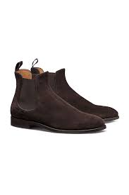The chelsea boot is one of those items that every man should own. Chelsea Boot Suede Dark Brown Icon Custom Suits