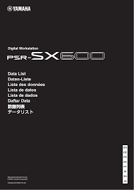 Muzik_calemba2 site para baixar musicas: Yamaha Psr Sx600 Datasheet Manualzz