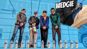 Last to Pee Challenge Wins $100 *WEDGIE AND PIE IN THE FACE* - YouTube